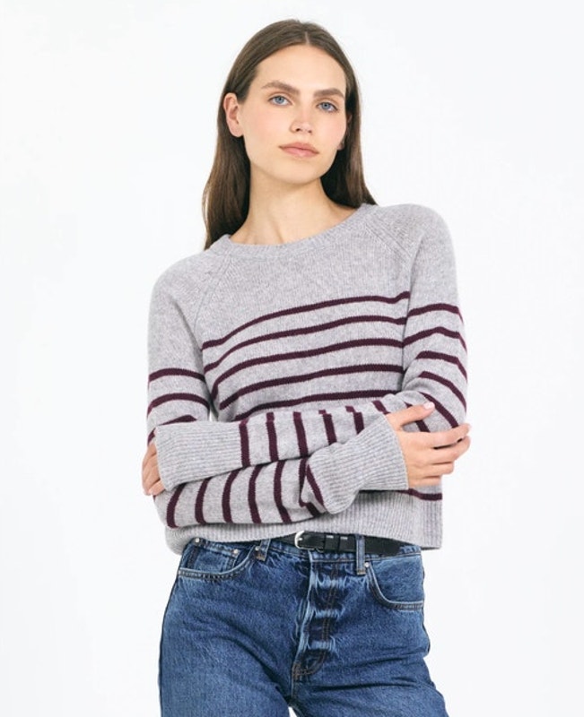 One Grey Day Ogd Blakely Cashmere Crewneck Size S 100% Cashmere Gray